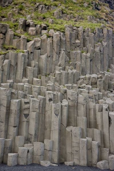 Iceland Columnar basalt formations
